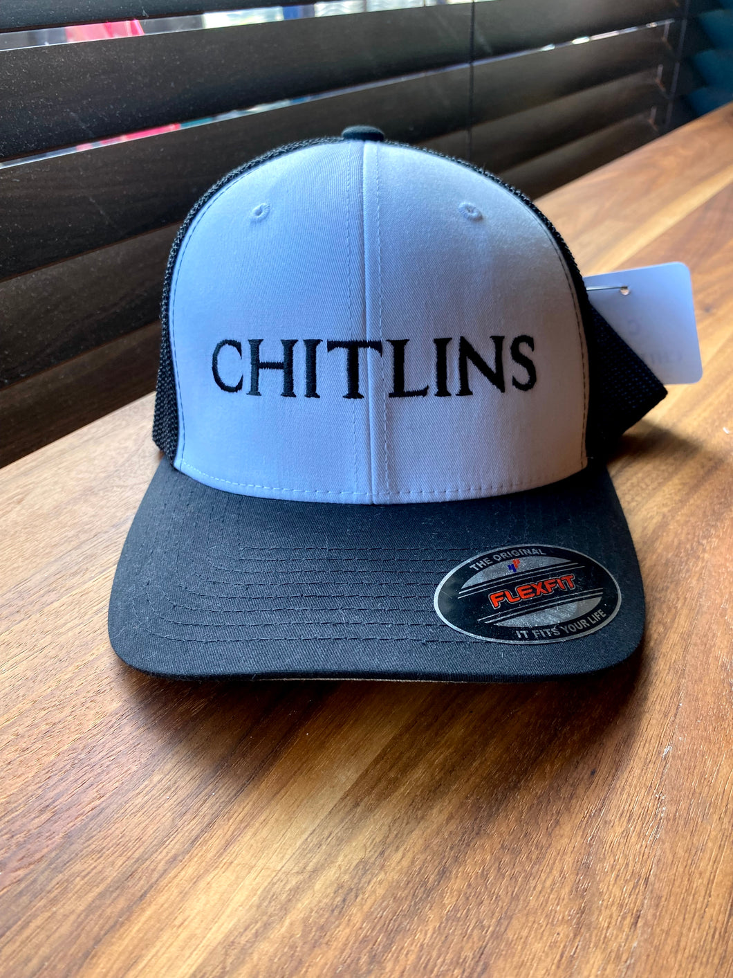 Chitlins White Baseball Hat